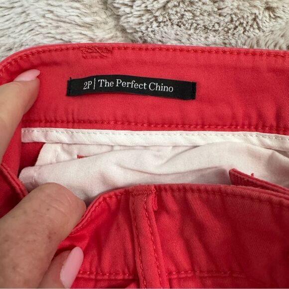 Talbots petite “the perfect Chino” 98% cotton 2% spandex, Vibrant Red Pants- 2P - Picture 6 of 13